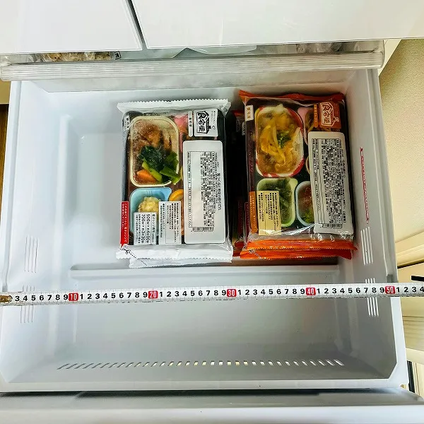 食宅便の冷凍庫保管