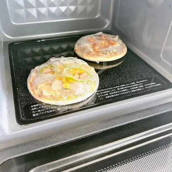 etsuのヘルシーピザの解凍方法